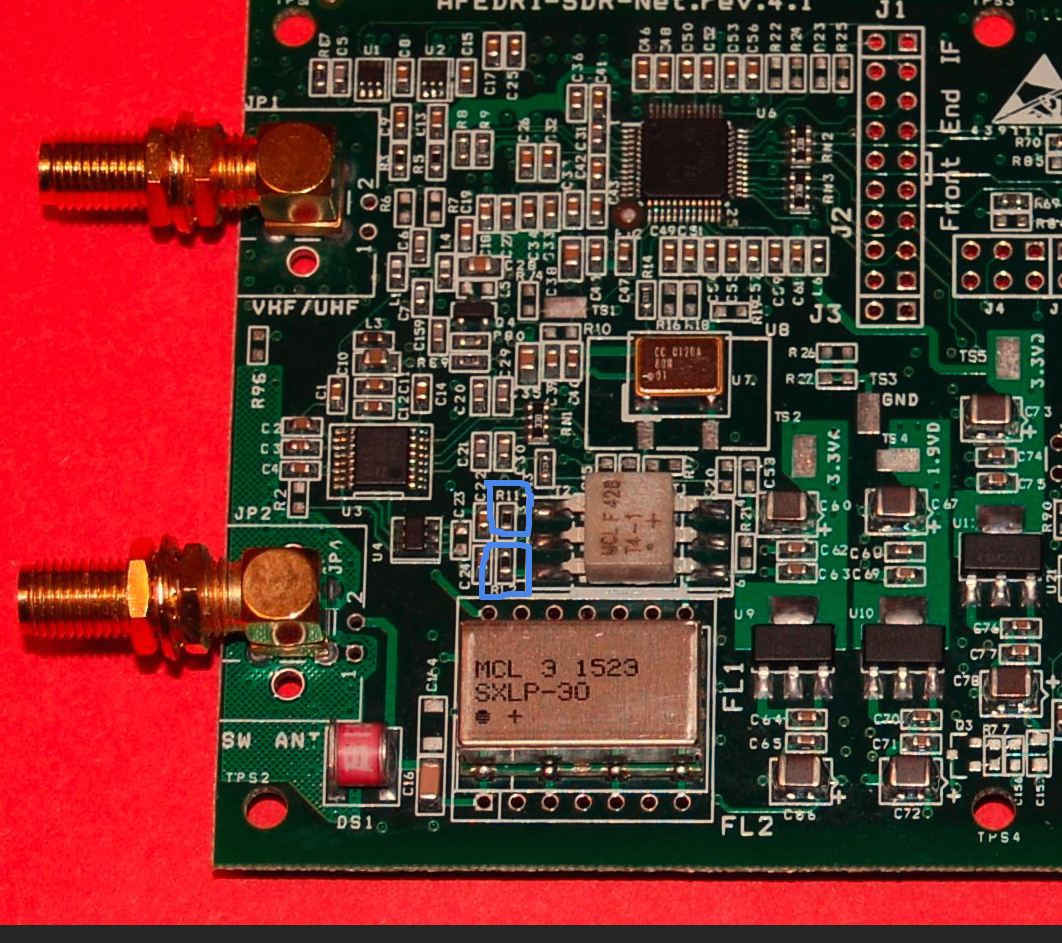 afedri sdr-net repairing broken resistors