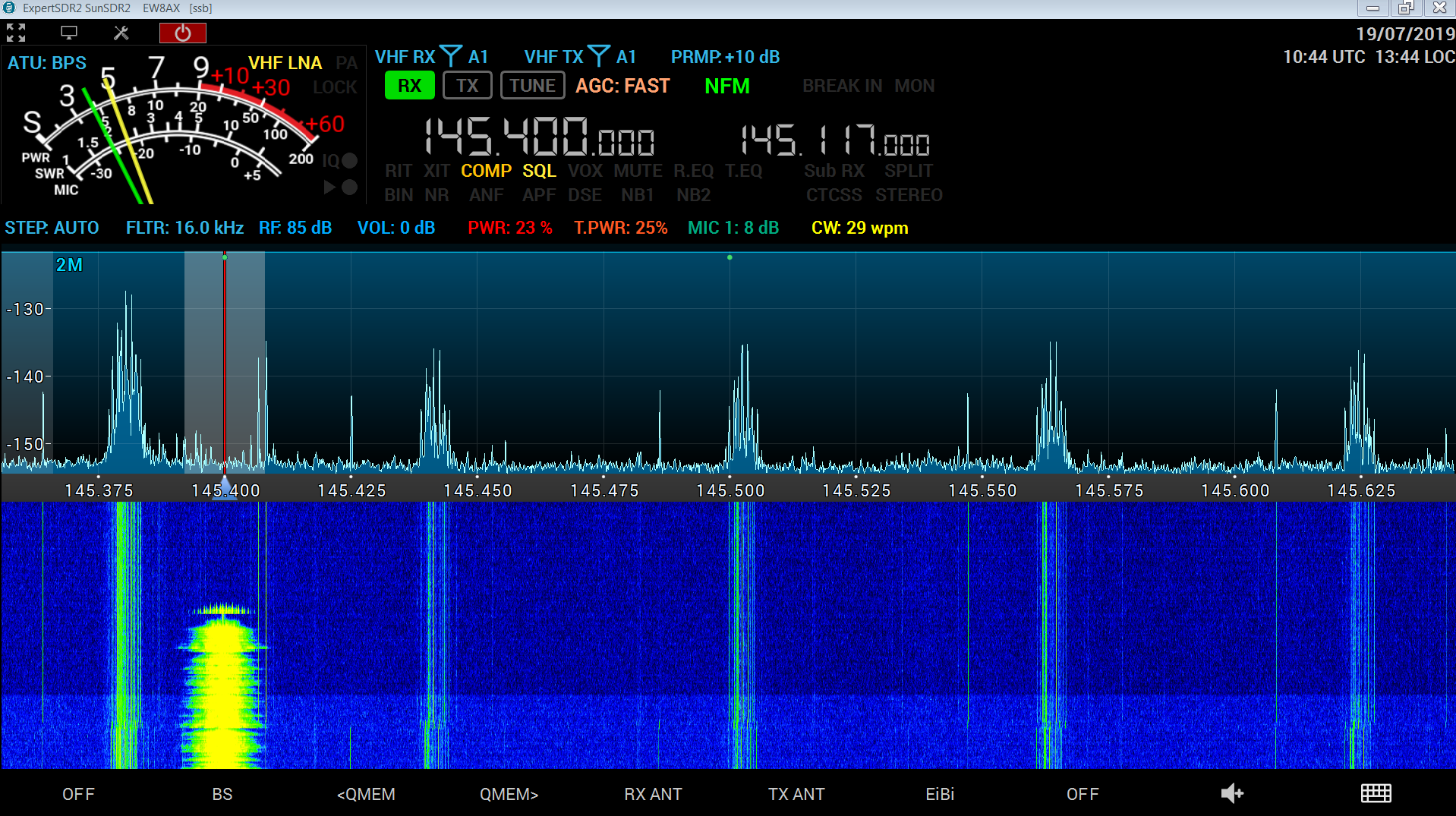ew8ax MB1 software on Sunsdr2